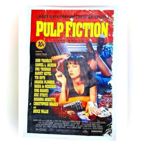 Pulp Fiction – Canvas Poster - 13”w  x 19”h 💉💃 - Picture 1 of 1